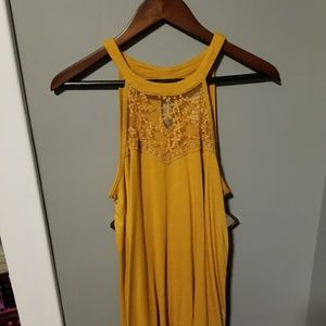 Mustard Sleeveless Top